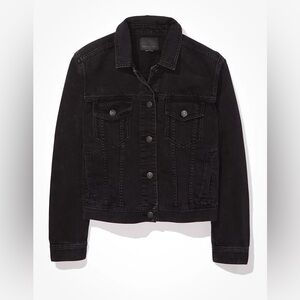 American Eagle Black Jean Jacket